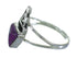 Magenta Turquoise And Genuine Sterling Silver Water Wave Southwest Ring Size 5-1/2 YX67329